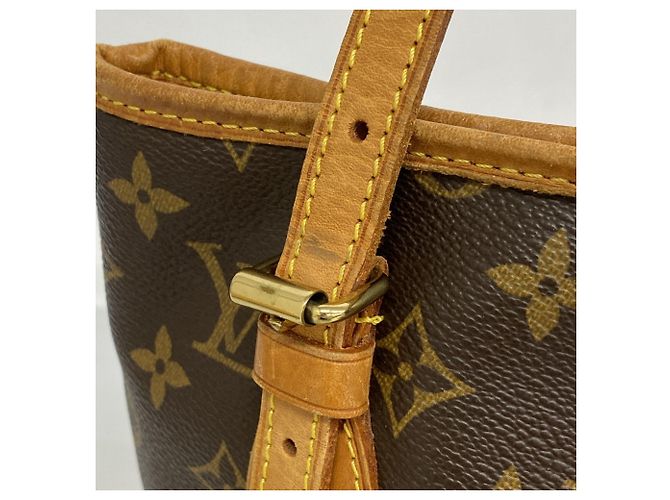 Borsa Tote Bucket PM Monogram Louis Vuitton Marrone - vista 8
