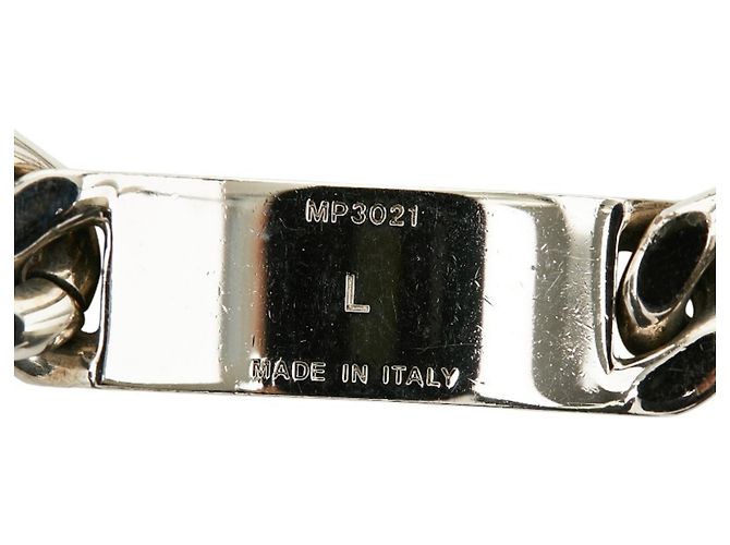 Bracciale a Catena con Piastra Logo Fendi Argento - vista 6