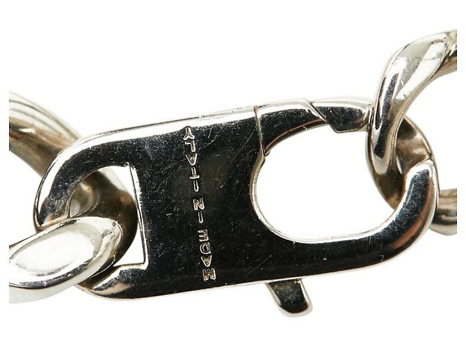 Bracciale a Catena con Piastra Logo Fendi Argento - vista 7