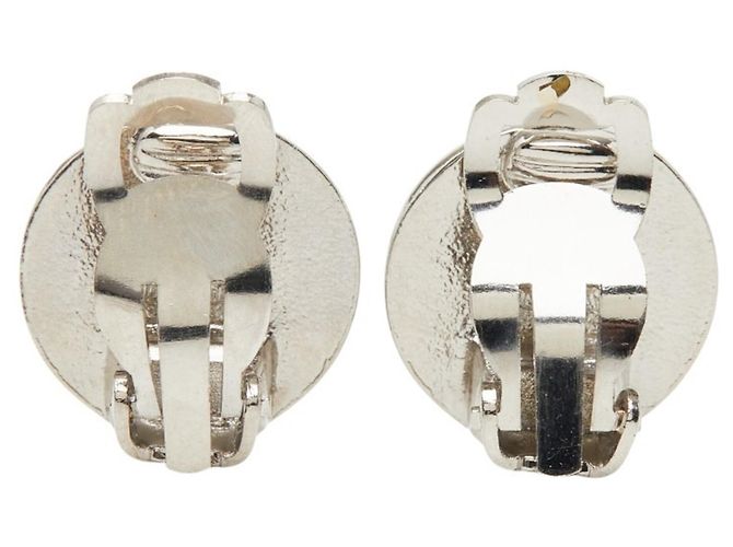 Chanel Ohrringe aus silbernem Metall mit Clip - Ansicht 3