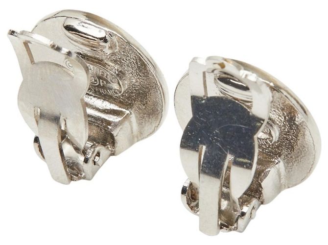 Chanel Ohrringe aus silbernem Metall mit Clip - Ansicht 4