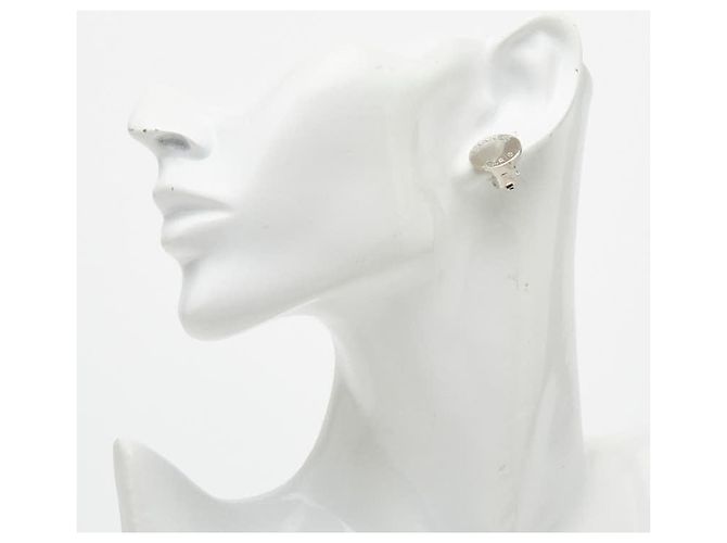 Chanel Ohrringe aus silbernem Metall mit Clip - Ansicht 6
