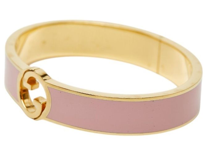 Pulsera Charm Interlocking G Gucci Rosa Dorado - vista 2