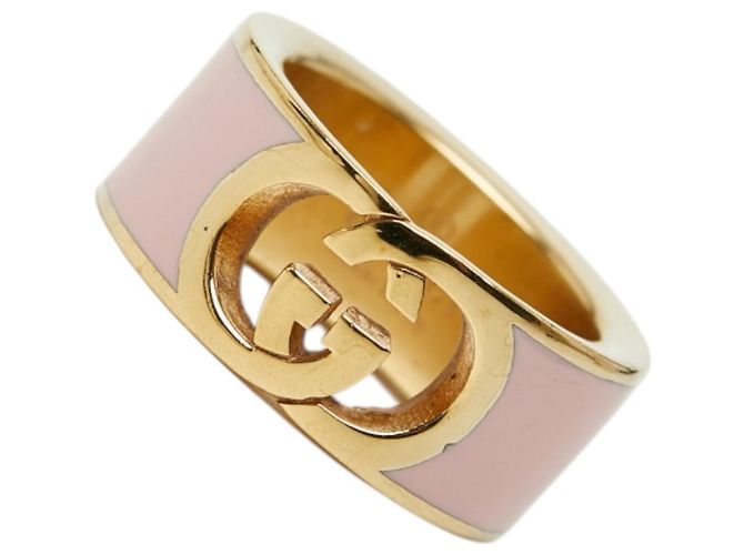 Pulsera Charm Interlocking G Gucci Rosa Dorado - vista 4