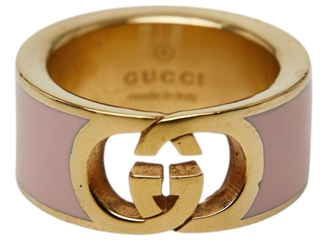 Pulsera Charm Interlocking G Gucci Rosa Dorado - vista 5