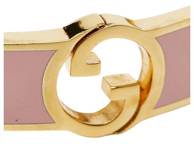 Pulsera Charm Interlocking G Gucci Rosa Dorado - vista 8
