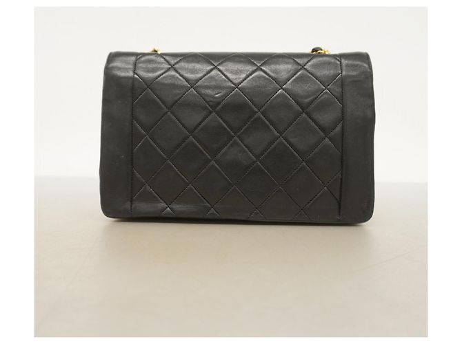 Borsa a Spalla Chanel Diana con Catena Nero - vista 9