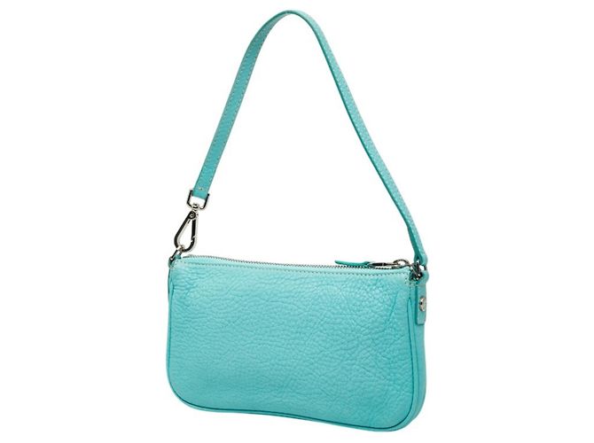 Tiffany & Co. Handtasche aus blauem Leder - Ansicht 2