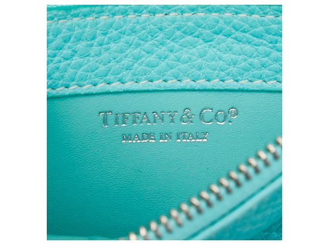Tiffany & Co. Handtasche aus blauem Leder - Ansicht 7