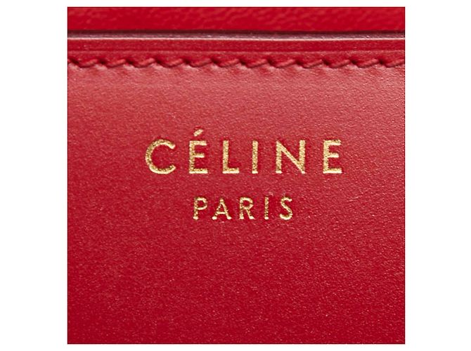 Classic Box Céline Celine Klassische Box-Handtasche Rot - Ansicht 11