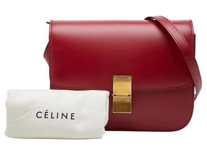 Classic Box Céline Celine Klassische Box-Handtasche Rot - Ansicht 14
