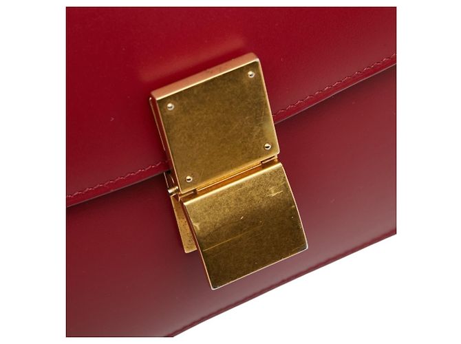 Classic Box Céline Celine Klassische Box-Handtasche Rot - Ansicht 9