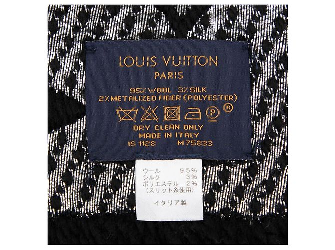 Sciarpa Logomania Shine Louis Vuitton Nero - vista 3