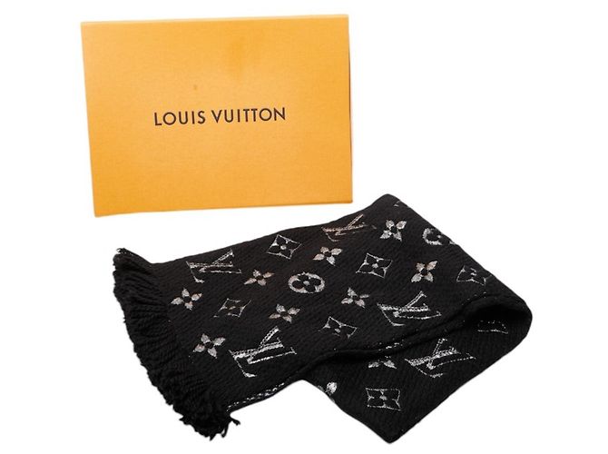 Sciarpa Logomania Shine Louis Vuitton Nero - vista 5