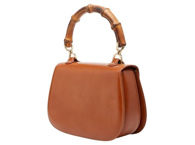 Borsa Old Bamboo di Gucci Marrone - vista 2