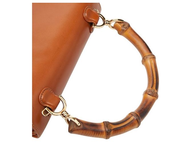 Borsa Old Bamboo di Gucci Marrone - vista 8