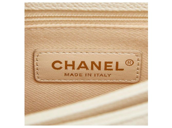 Borsa a spalla con manico a catena Coco Mark Matelassé di Chanel Beige - vista 10