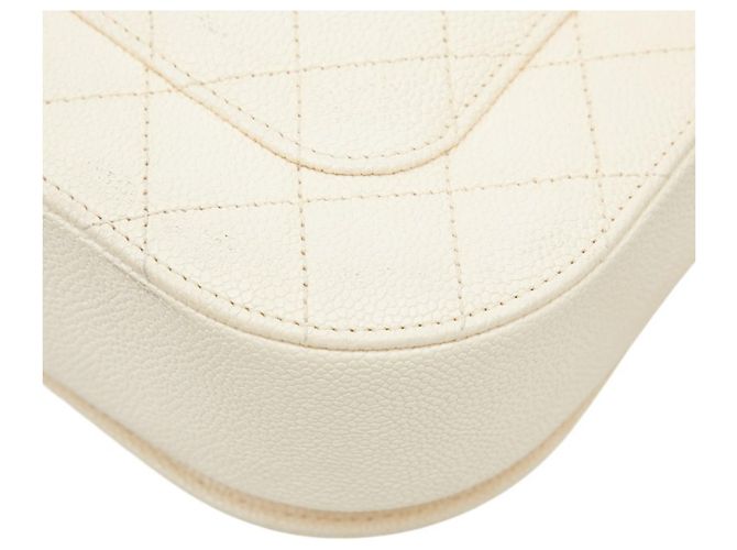 Borsa a spalla con manico a catena Coco Mark Matelassé di Chanel Beige - vista 6