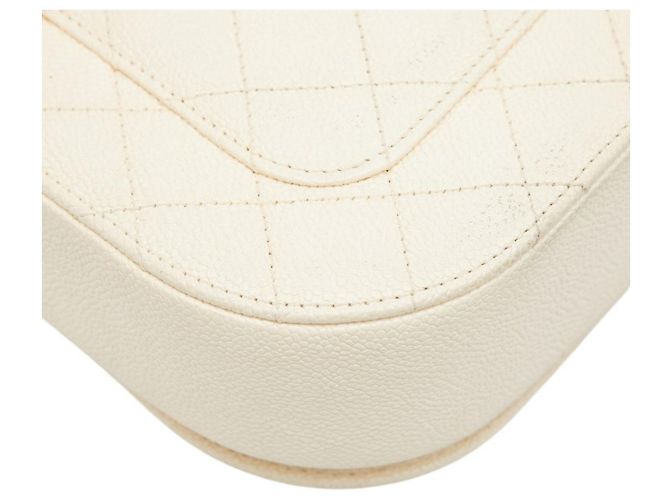 Borsa a spalla con manico a catena Coco Mark Matelassé di Chanel Beige - vista 7