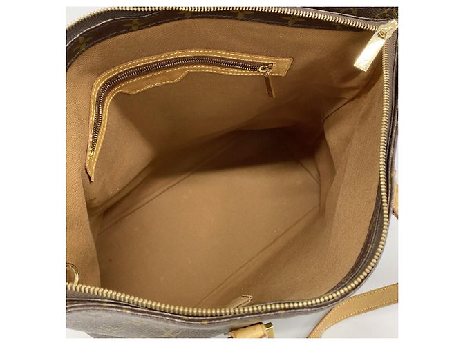 Bolso Tote Cabas Mezzo Monogram Louis Vuitton Castaño - vista 4