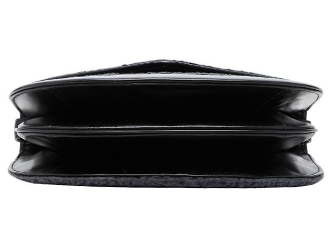 Borsa a Spalla in Pelle Saint Laurent Nero Blu navy - vista 3