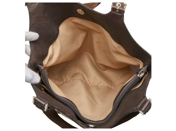 Bolsa Tote Street Chic Trotter Christian Dior Marrom - vista 11