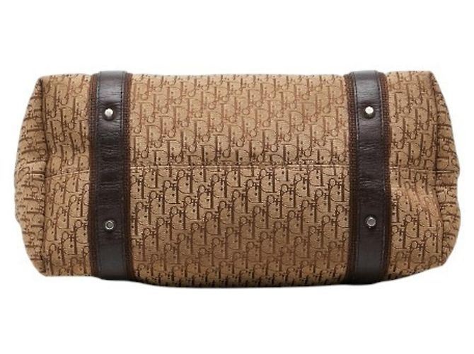 Bolsa Tote Street Chic Trotter Christian Dior Marrom - vista 3