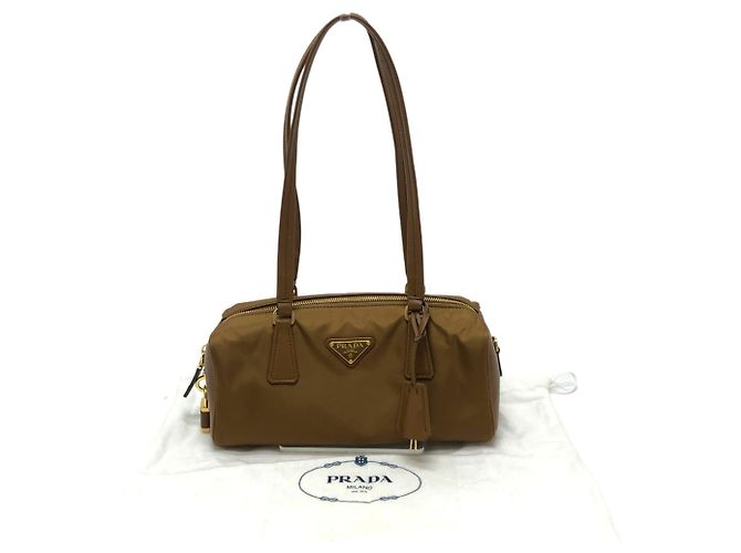 Prada 1BB127 Padlock Medium Schultertasche Braun - Ansicht 16