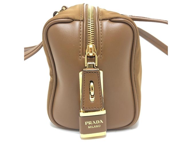 Prada 1BB127 Padlock Medium Schultertasche Braun - Ansicht 4