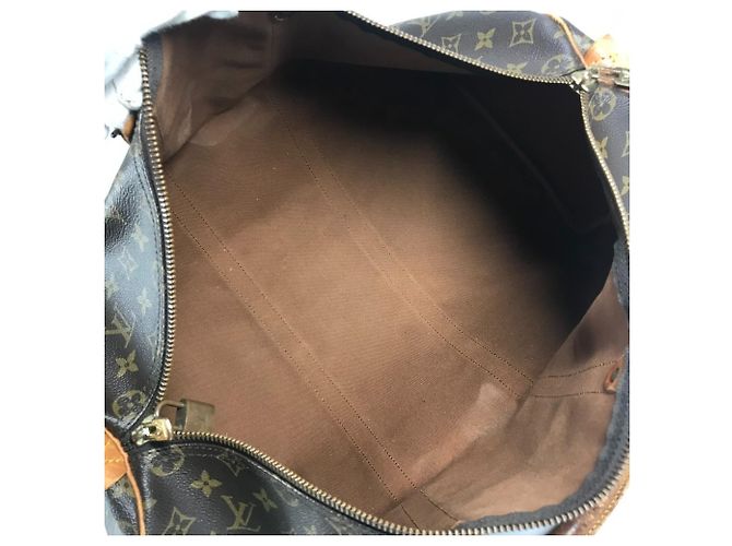 Borsa da viaggio Louis Vuitton Monogram Keepall 50 Marrone - vista 12