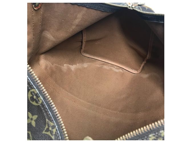Borsa da viaggio Louis Vuitton Monogram Keepall 50 Marrone - vista 13
