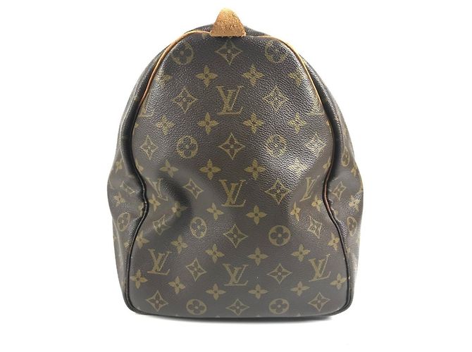 Borsa da viaggio Louis Vuitton Monogram Keepall 50 Marrone - vista 4