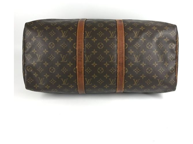 Borsa da viaggio Louis Vuitton Monogram Keepall 50 Marrone - vista 5
