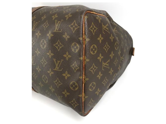 Borsa da viaggio Louis Vuitton Monogram Keepall 50 Marrone - vista 6