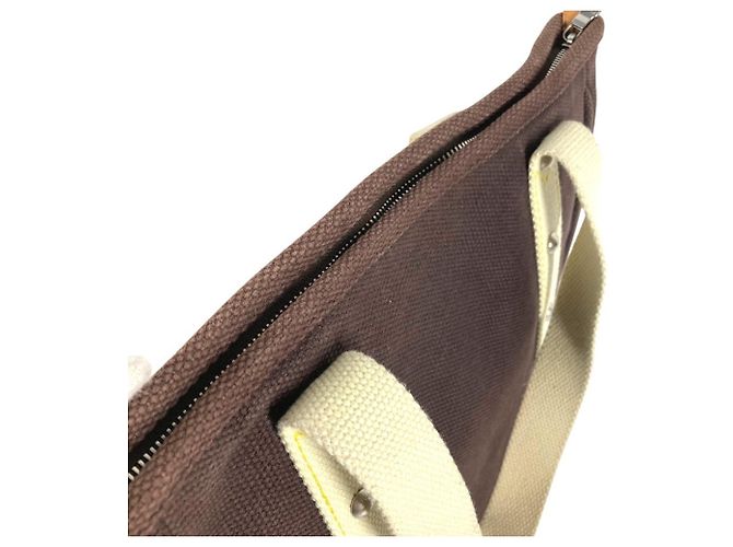 Borsa Louis Vuitton Antigua Cabas MM Marrone - vista 11