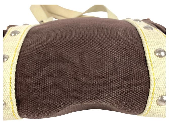 Borsa Louis Vuitton Antigua Cabas MM Marrone - vista 5