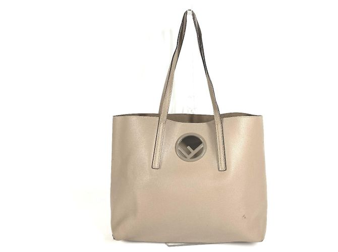 Borsa in pelle beige Fendi - vista 2