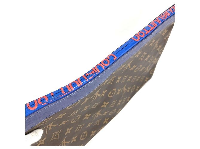 Pochette Apollo Monogram Louis Vuitton Marrone Rosso Blu - vista 3