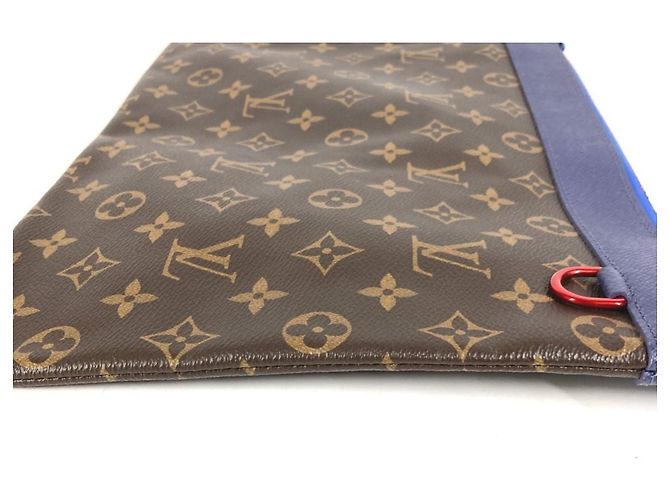 Pochette Apollo Monogram Louis Vuitton Marrone Rosso Blu - vista 5