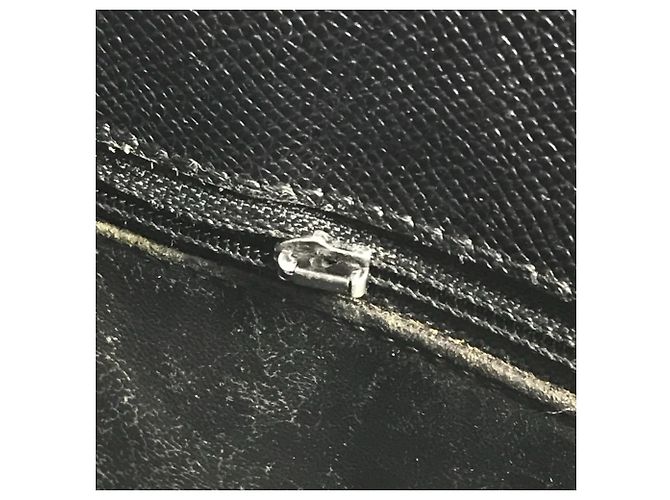 Borsa a spalla in pelle di vitello grana nera Chanel Nero - vista 13