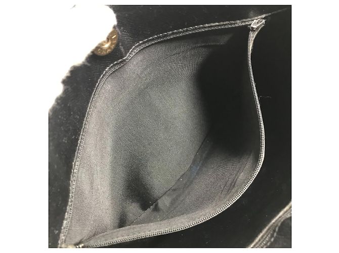 Borsa a spalla in pelle di vitello grana nera Chanel Nero - vista 15