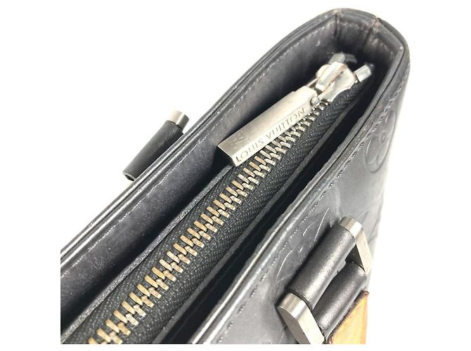Louis Vuitton Monogramm Matte Stockton Tote Bag Schwarz Anthrazitgrau - Ansicht 11