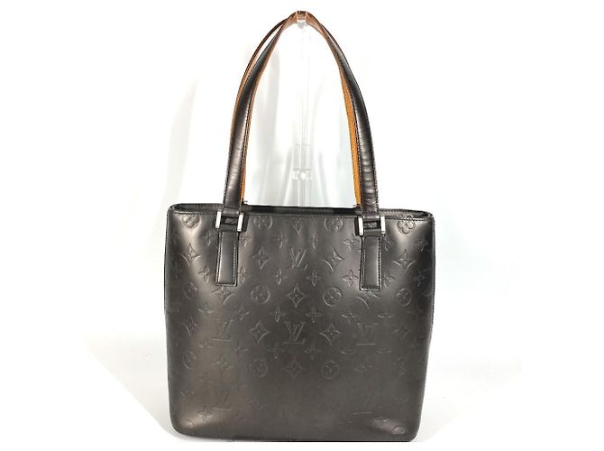 Louis Vuitton Monogramm Matte Stockton Tote Bag Schwarz Anthrazitgrau - Ansicht 3