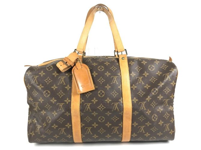 Borsa da Viaggio Saxophone 45 Monogramma Louis Vuitton Marrone - vista 2