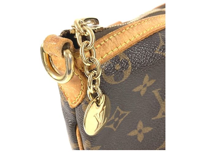 Borsa Louis Vuitton Monogram Palermo PM Marrone - vista 10