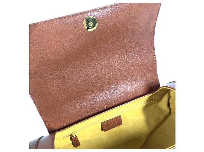 Bulgari Borsa cilindrica in pelle marrone Bvlgari - vista 10