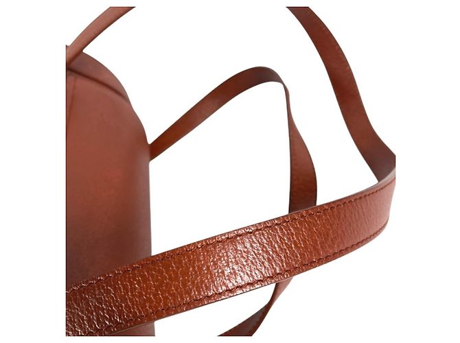Bulgari Borsa cilindrica in pelle marrone Bvlgari - vista 7