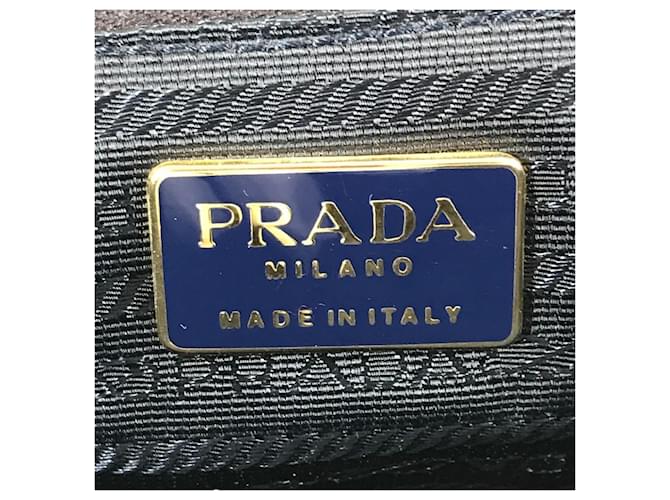 Prada Navy Nylon Tote Bag Marineblau - Ansicht 12