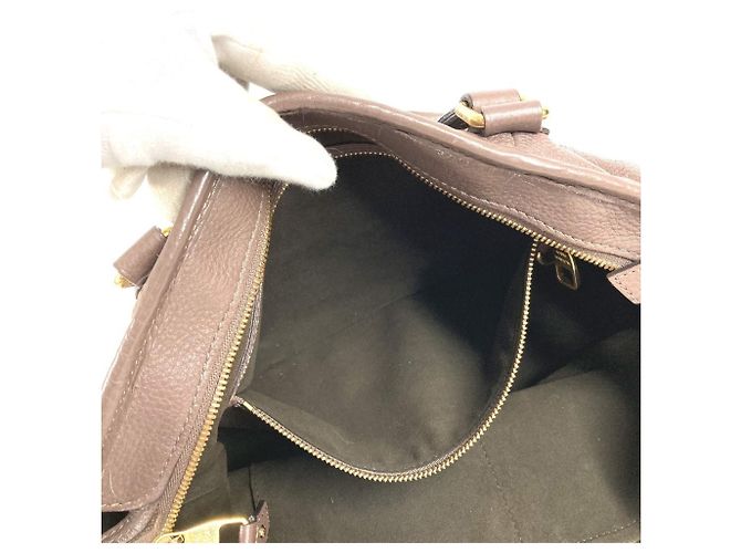 Borsa tote Monogram Mahina Stella PM di Louis Vuitton Marrone - vista 13