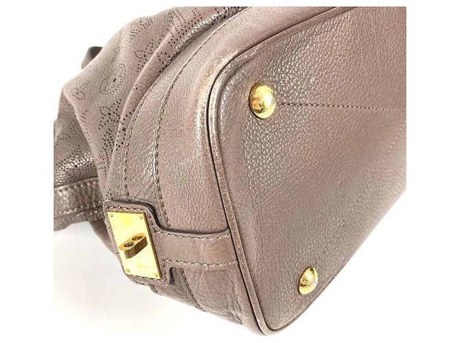 Borsa tote Monogram Mahina Stella PM di Louis Vuitton Marrone - vista 7